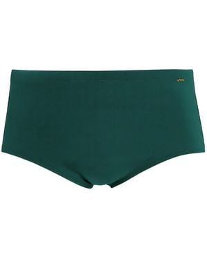 Amir Slama Badehose Mit Logo-Schild - Grün