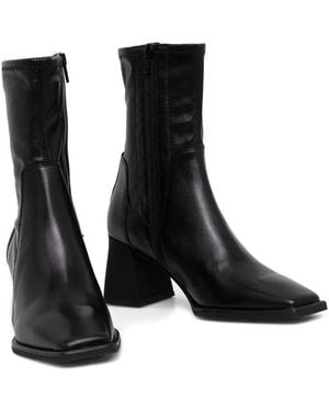 Vagabond Shoemakers Stivali Con Punta Quadrata E Tacco Largo - Nero