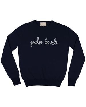 Lingua Franca Crew-Neck Jumper - Blue
