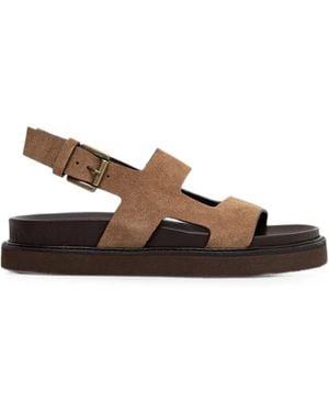 JONAK PARIS Lagune Buckle-Fastening Suede Sandals - Brown