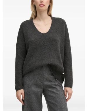 Mos Mosh Thora V-Neck Sweater - Black