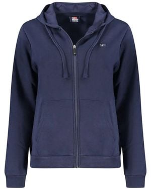 Norway 1963 Sudadera Con Capucha Y Parche Del Logo - Azul