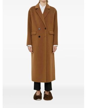 MEIMEIJ Double-Breasted Coat - Brown