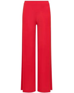 Maliparmi Jersey Straight Broek - Rood