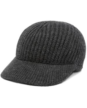 Mrz Knitted Wool Baseball Cap - Schwarz