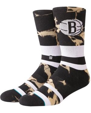 Stance Brooklyn Nets Tie-Dye Socks - Black