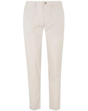 Re-hash Slim-Fit Cotton Trousers - White