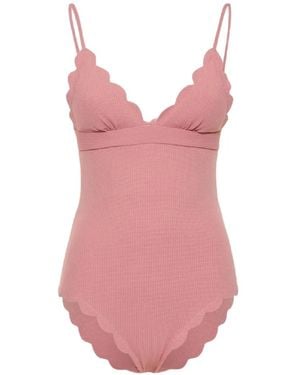 Marysia Swim Costume Da Bagno Santa Clara Con Orlo A Smerlo - Rosa