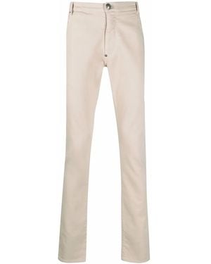 Philipp Plein Elasticated-Waist Straight-Leg Jeans - Natural