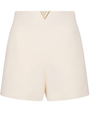Valentino Garavani Crepe Couture Tailored Shorts - White