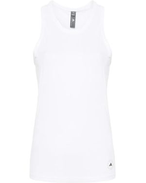 adidas By Stella McCartney ファインリブ トップ - ホワイト