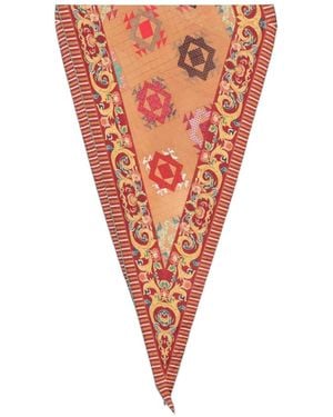 Pierre Louis Mascia Geometric-Pattern Scarf - White