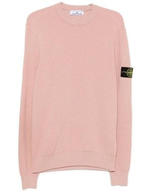 Stone Island Long-Sleeves Sweater - Pink