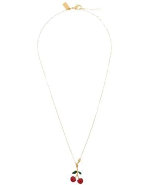 COACH Cherry Pendant Necklace - White