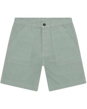 Fortela Rebel Patch-Pocket Bermuda Shorts - Green