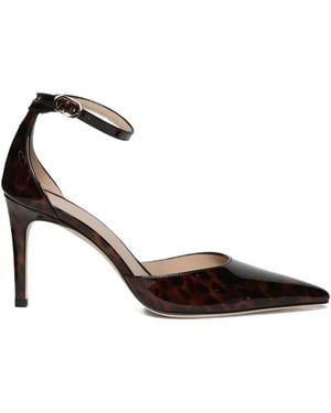 Stuart Weitzman Spitze Pumps mit Knöchelriemen 85mm - Mettallic