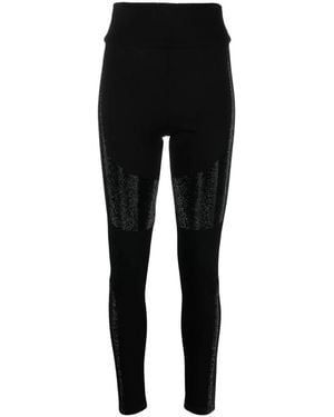 Philipp Plein High-Rise Embellished Leggings - Black