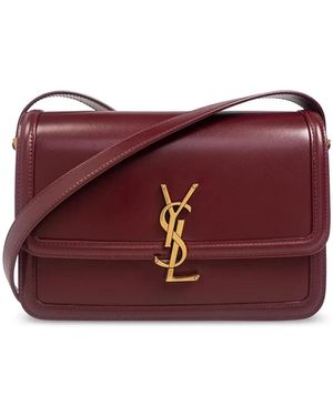 Saint Laurent Mittelgroße Solferino Satchel-Tasche - Lila