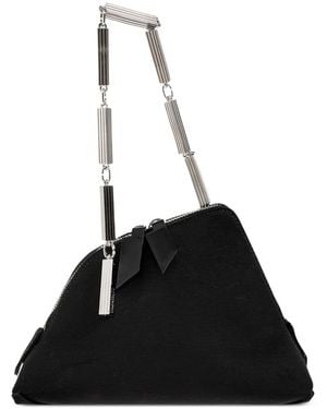 The Attico La Scala Chain-Link Clutch Bag - Black