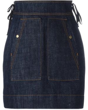 KENZO High-Waisted Denim Skirt - Blu