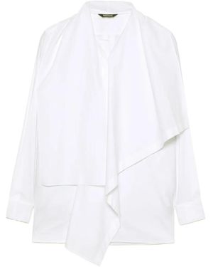 Moohong Shall-Collar Layered Shirt - White