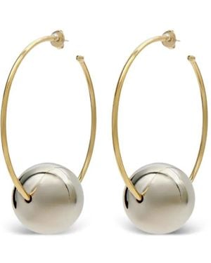 Isabel Marant Elina Large Hoops Earrings - Metallic
