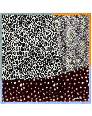 Bimba Y Lola Mint Patchwork Scarf - Black