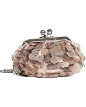 Weekend by Maxmara Sequin-Embellished Clutch Bag - Pink