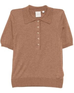 Varley Fein gestricktes Toni Poloshirt - Braun