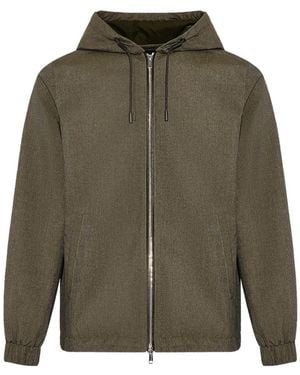 Yves Salomon Hooded Jacket - Green