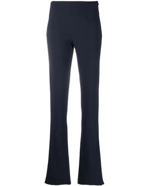 Galvan London Pantalon Évasé À Taille Haute - Bleu