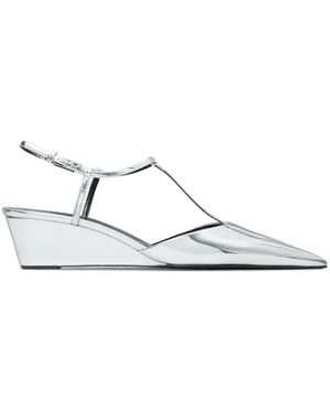 Tory Burch Gigi T-Strap Wedge - White