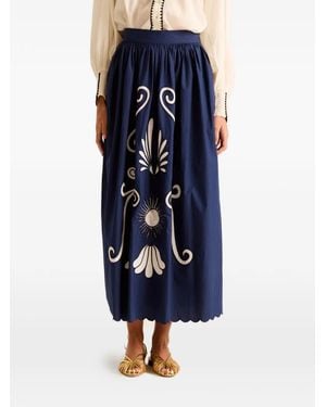 Carolina K Larissa Maxi Skirt - Blue
