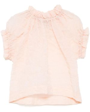 Simone Rocha Ruffle Tulip Top - Pink