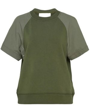3.1 Phillip Lim Panelled T-Shirt - Green