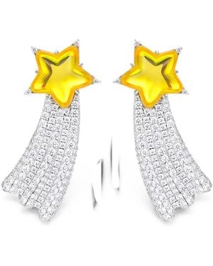YVMIN Shooting Star Earrings - Yellow