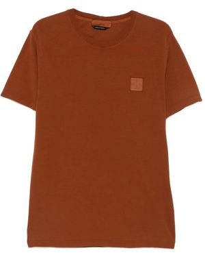 Stone Island Ghost Logo-Patch T-Shirt - Brown