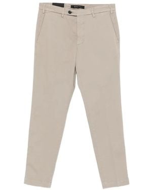 Michael Coal Button Trousers - White