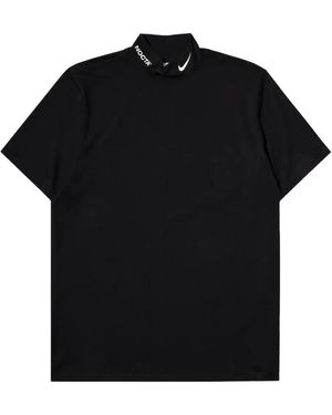 Nike X Drake Nocta Golf Short Sleeve Mock Neck Top in White for