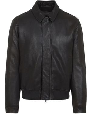 Yves Salomon Leather Jackets - Black