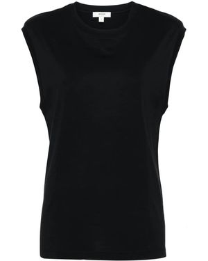 Agolde Crew-Neck Cotton Tank Top - Black