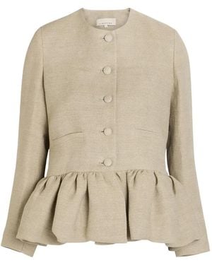 LIBEROWE Chaqueta Con Dobladillo De Volantes - Neutro