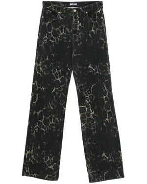 Just Cavalli Vaqueros Con Animal Print - Negro