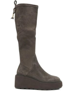 CafeNoir Bottines À Semelle Compensée - Brown