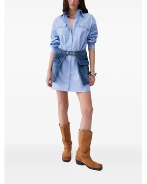 Liu Jo Short Shirt Dress - Blue