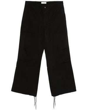 Entire studios Drawstring Cargo Trousers - Black