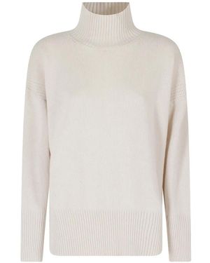 Roberto Collina Ribbed-Knit High-Neck Jumper - White