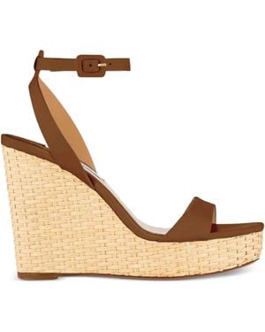 Aquazzura 110Mm Sunseeker Wedge Sandals - Natural