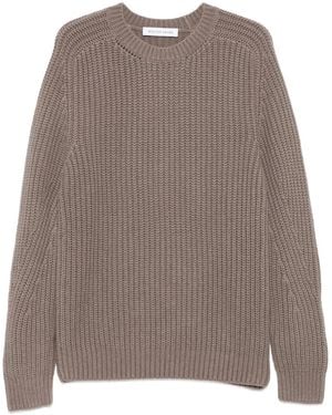 Iris Von Arnim Ribbed Jumper - Brown
