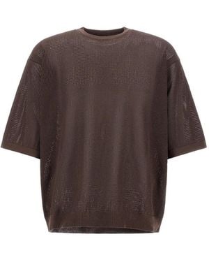 Herno Crew-Neck T-Shirt - Brown